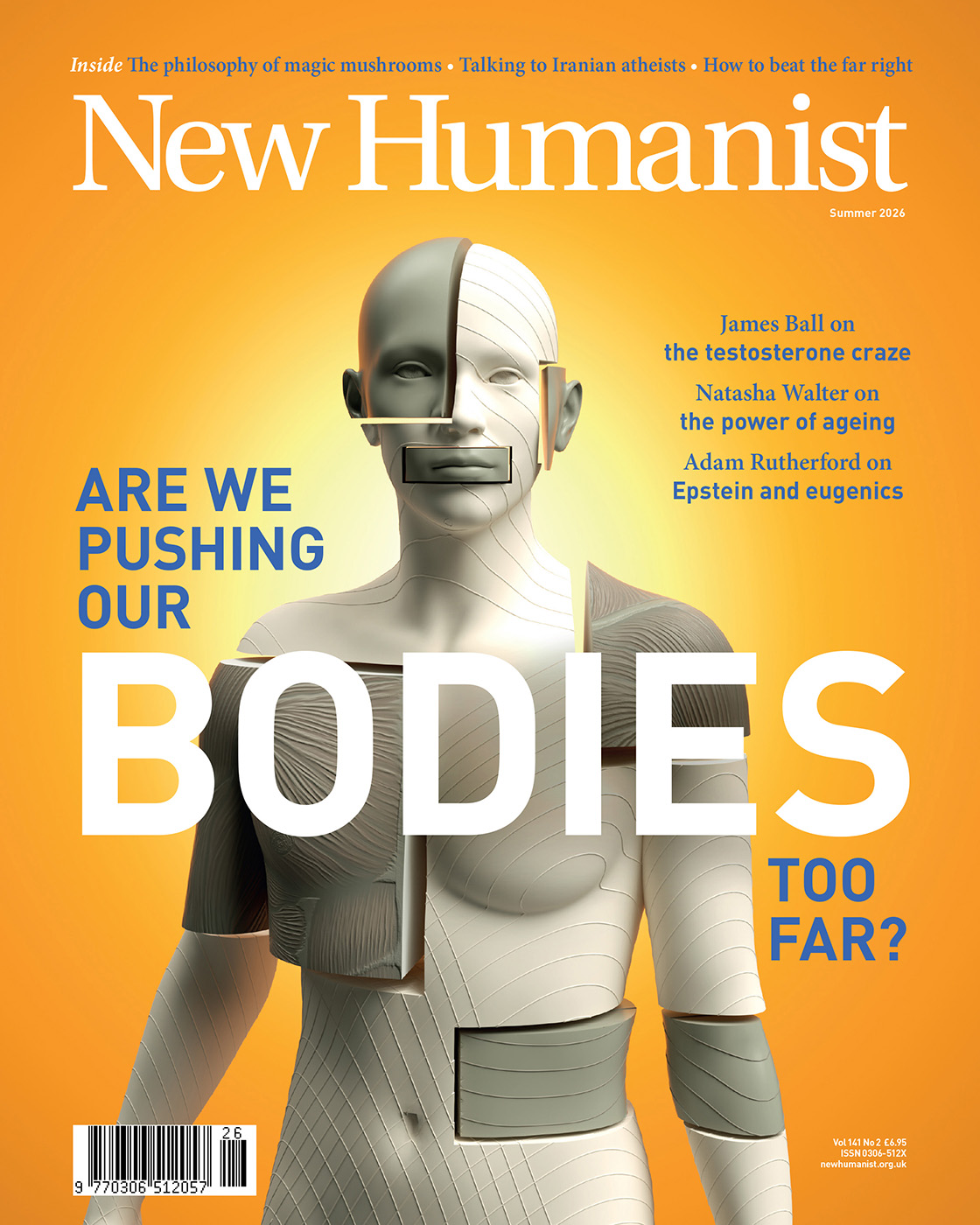 New Humanist Magazine Cover - Are we pushing our bodies