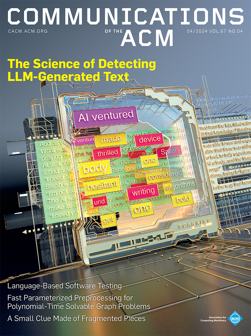 Communications of the ACM - Cover - LLM Generated text