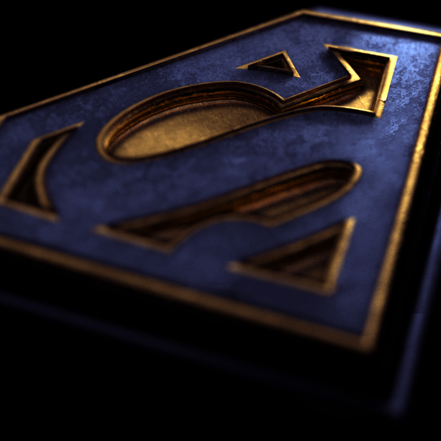 Superman Logo render test